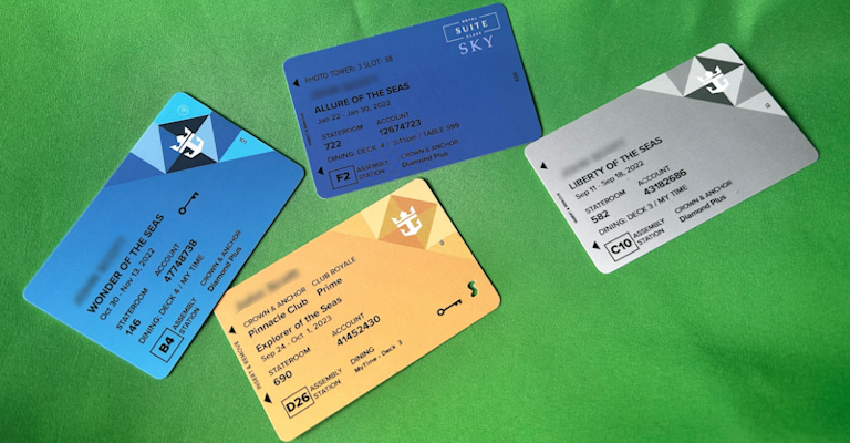 Royal Caribbean's seapass card
